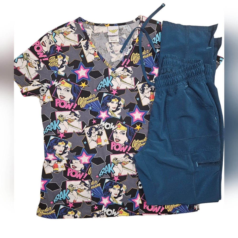 Wonder woman scrub set